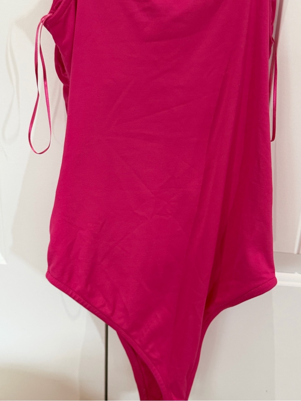 Zara Barbie Pink Fuchsia Bow bodysuit NWT SMALL - Picture 8 of 10